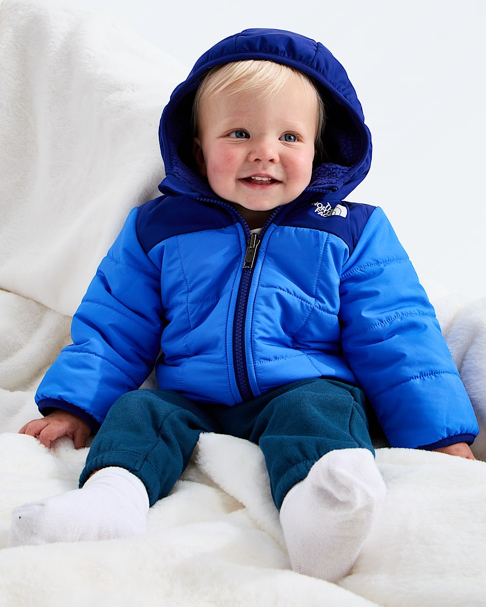 Baby Boys’ Reversible Shasta Full-Zip Hooded Jacket