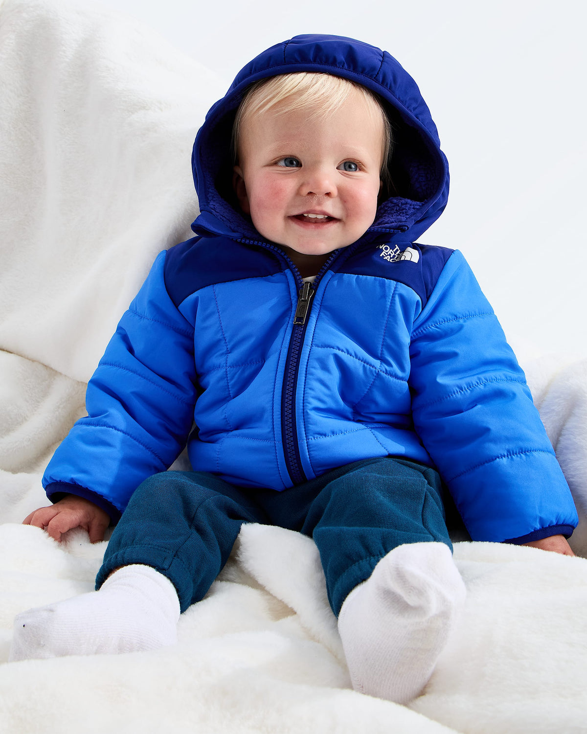 Baby Boys’ Reversible Shasta Full-Zip Hooded Jacket
