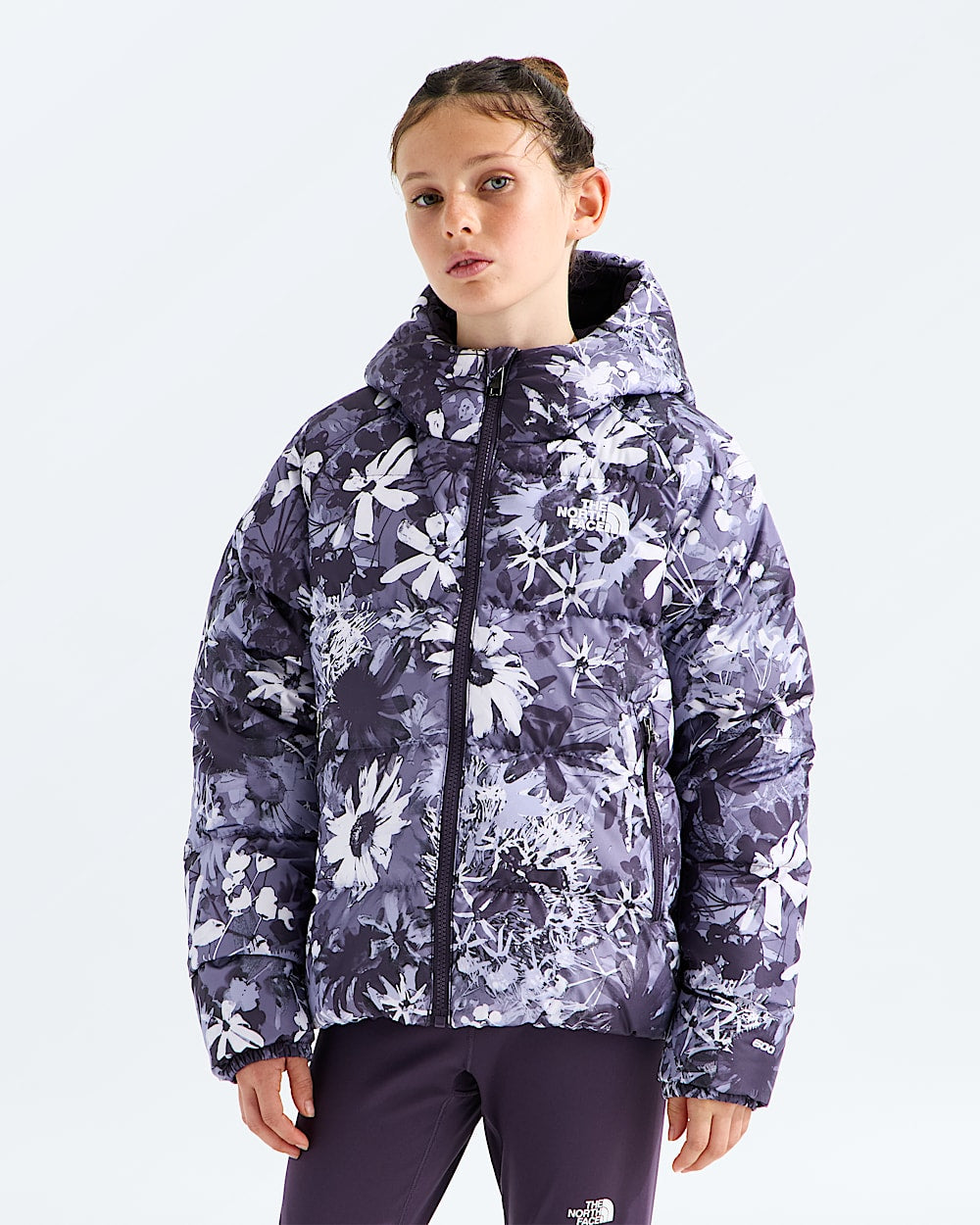 Girls’ Hydrenalite™ Down Hooded Jacket—Print