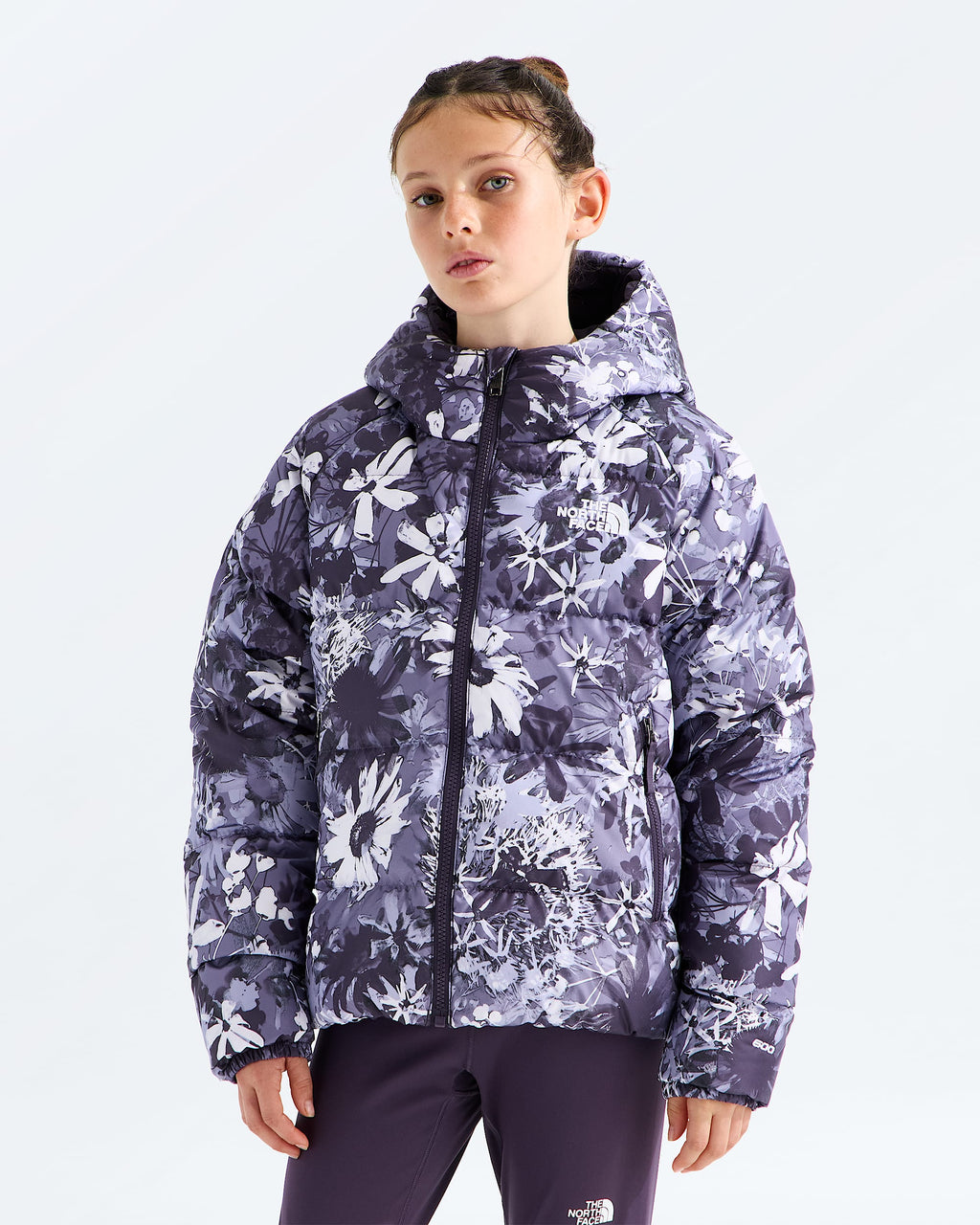 Girls’ Hydrenalite™ Down Hooded Jacket—Print