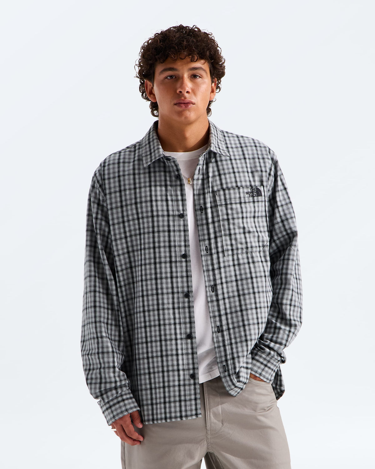 Men’s Mountain Falls Flannel Button-Down Long-Sleeve Shirt