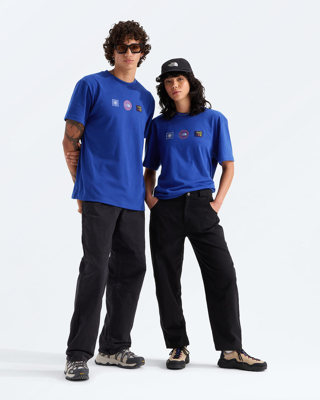 Unisex Explorer Badges Relaxed Short-Sleeve Tee—Graphic